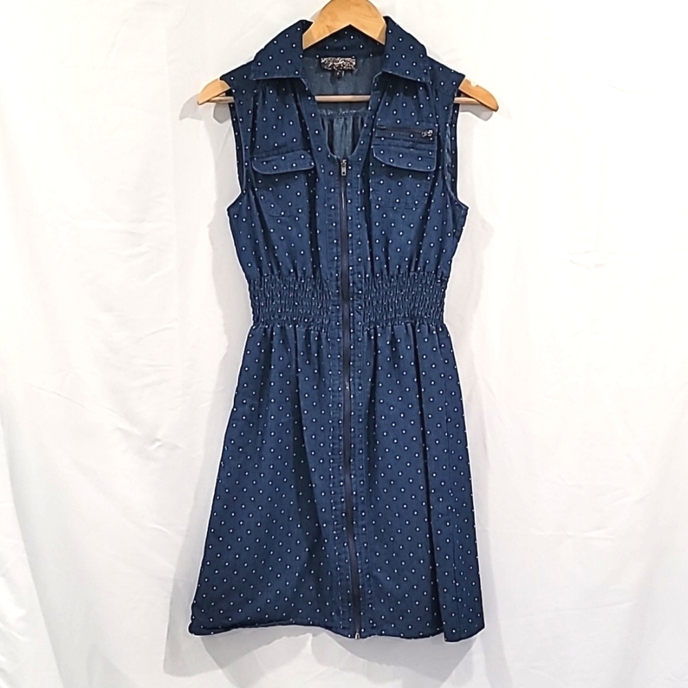 Blue Polkadot Dress